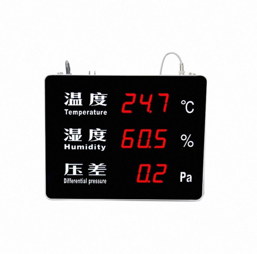 数字温湿度压差显示屏，温湿度压差显示屏,工业仪器设备